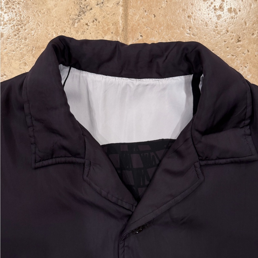 Bottega Veneta Brown Padded Lamborghini Car Bowling Button Up Shirt - Picture 7 of 15